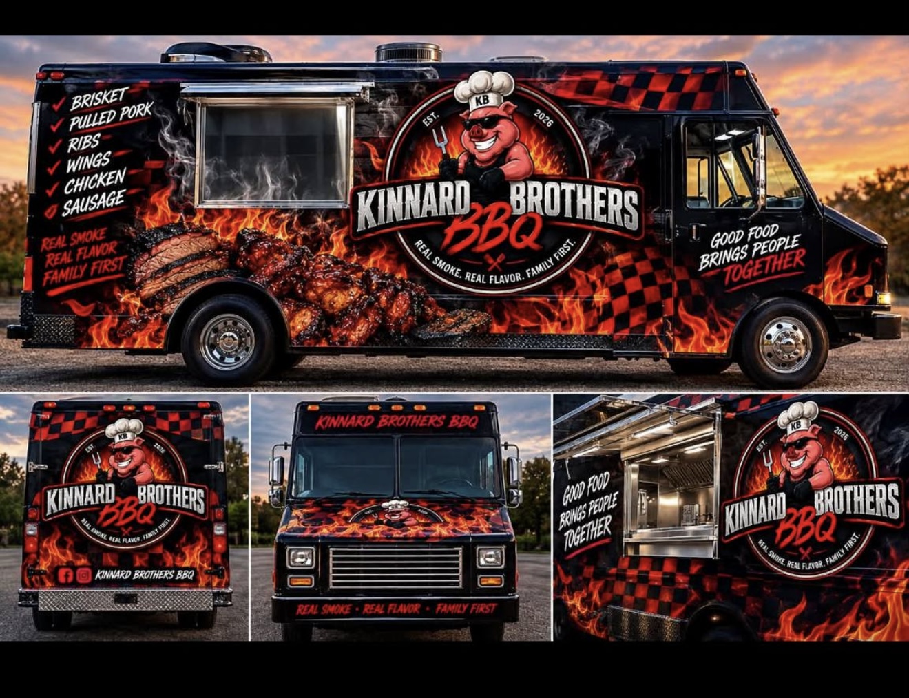 Kinnard Brothers BBQ food truck